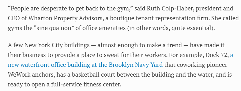 New York City Office Gyms Sweat Their Future Due to COVID